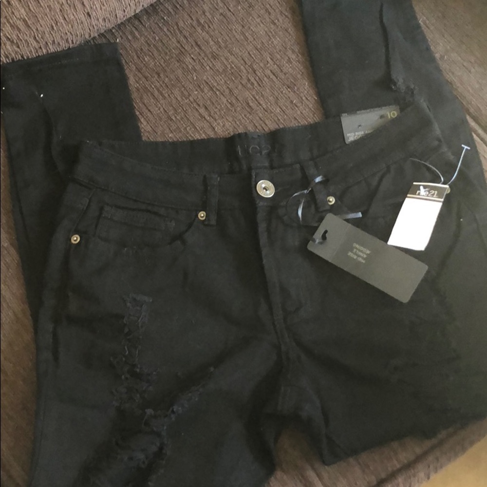 Black jeggings